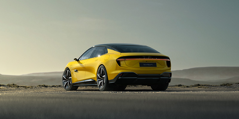 Yellow Lotus Emeya Exterior Rear Static in Desert